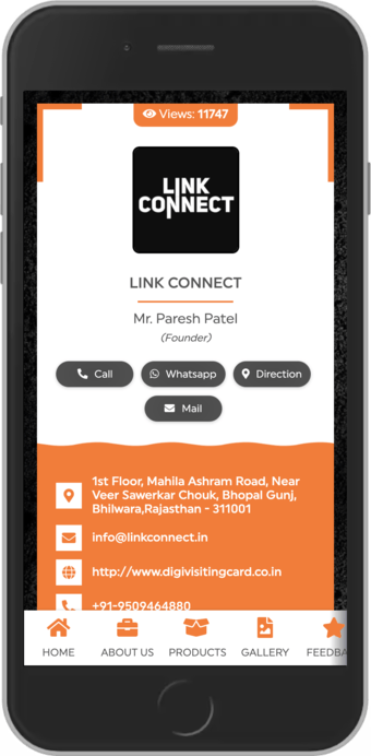 Linkconnect Digital business card template 2