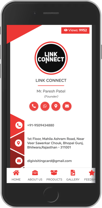 Linkconnect Digital business card template 5