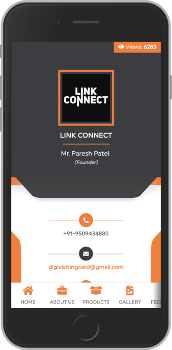 Linkconnect Digital business card template 7