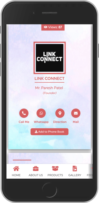 Linkconnect Digital business card template 8