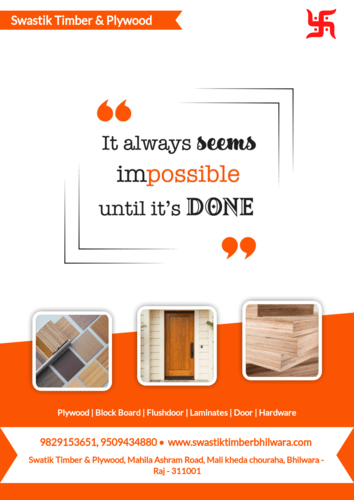 Poster With Cretive Branding Frame