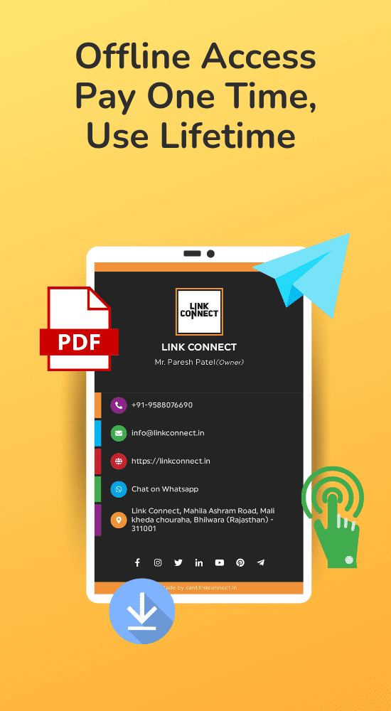Linkconnect PDF id card feature - Offline Access, Pay onetime - Use Lifetime