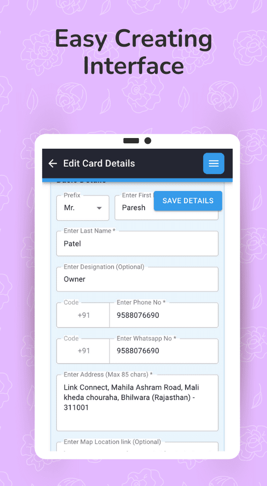 Linkconnect PDF id card feature - Easy Creating interface