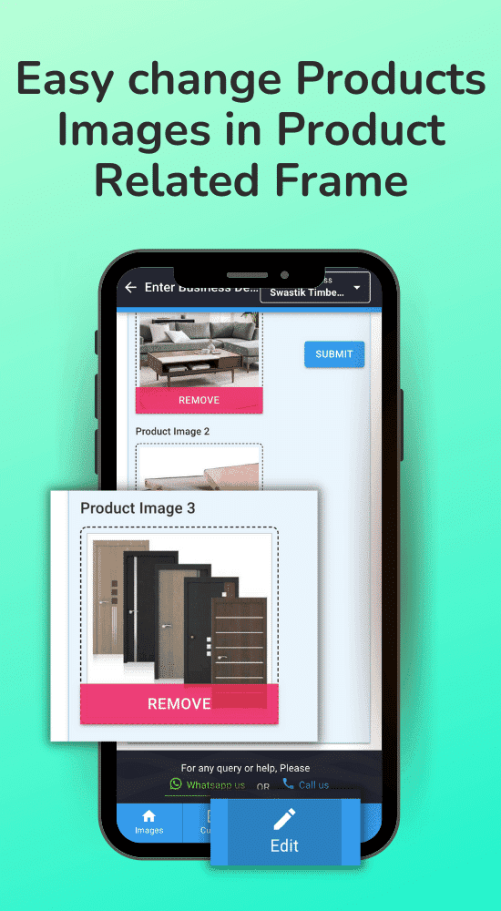 Linkconnect Poster Maker feature - Personalize Frame with your Product Images