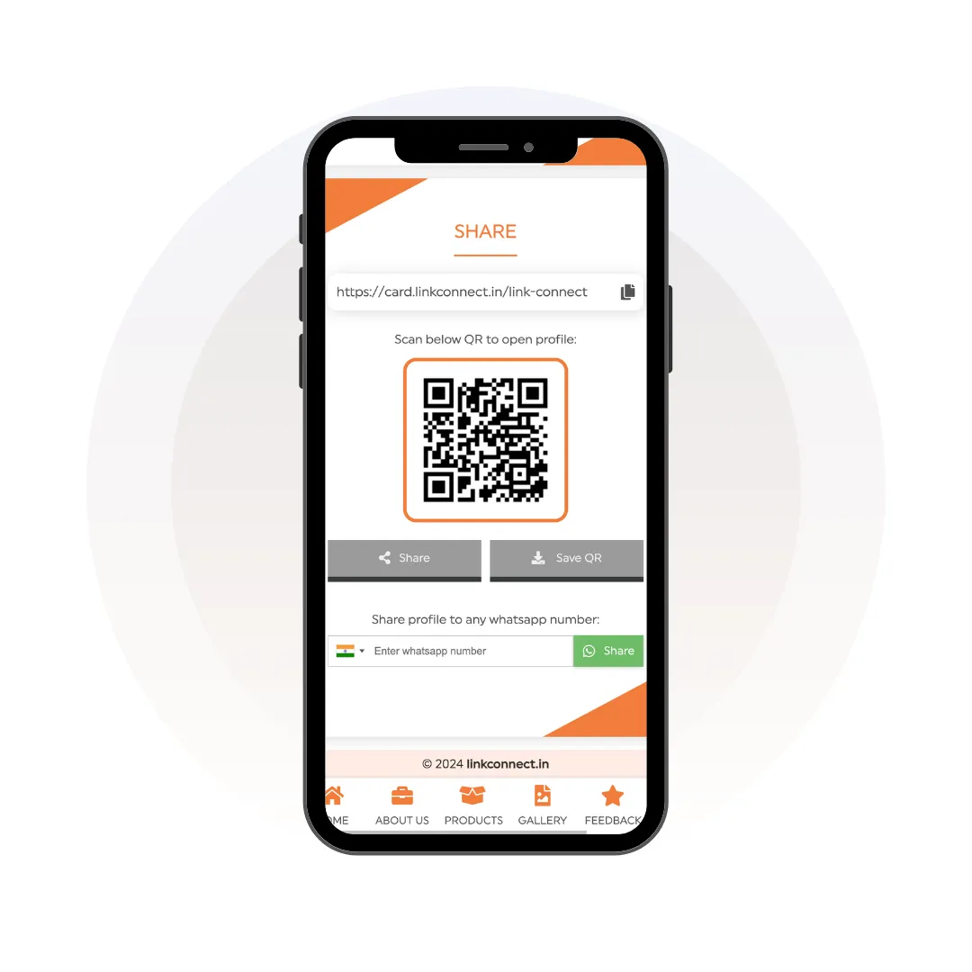 Share Digital Business Card - LinkConnect